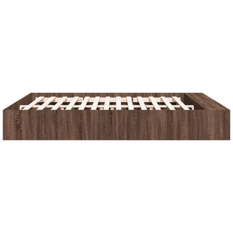 Casa si Gradina - Mobilier - Paturi si accesorii - Paturi - Cadru de pat, stejar maro, 200x200 cm, lemn prelucrat - Infinity.ro