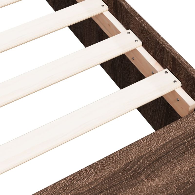 Casa si Gradina - Mobilier - Paturi si accesorii - Paturi - Cadru de pat, stejar maro, 200x200 cm, lemn prelucrat - Infinity.ro