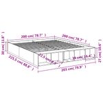 Casa si Gradina - Mobilier - Paturi si accesorii - Paturi - Cadru de pat, stejar maro, 200x200 cm, lemn prelucrat - Infinity.ro