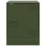 Casa si Gradina - Mobilier - Comode si corpuri - Noptiere - Noptiere, 2 buc., olivengr diametru nn olive, 34,5x39x44 cm, otel - Infinity.ro