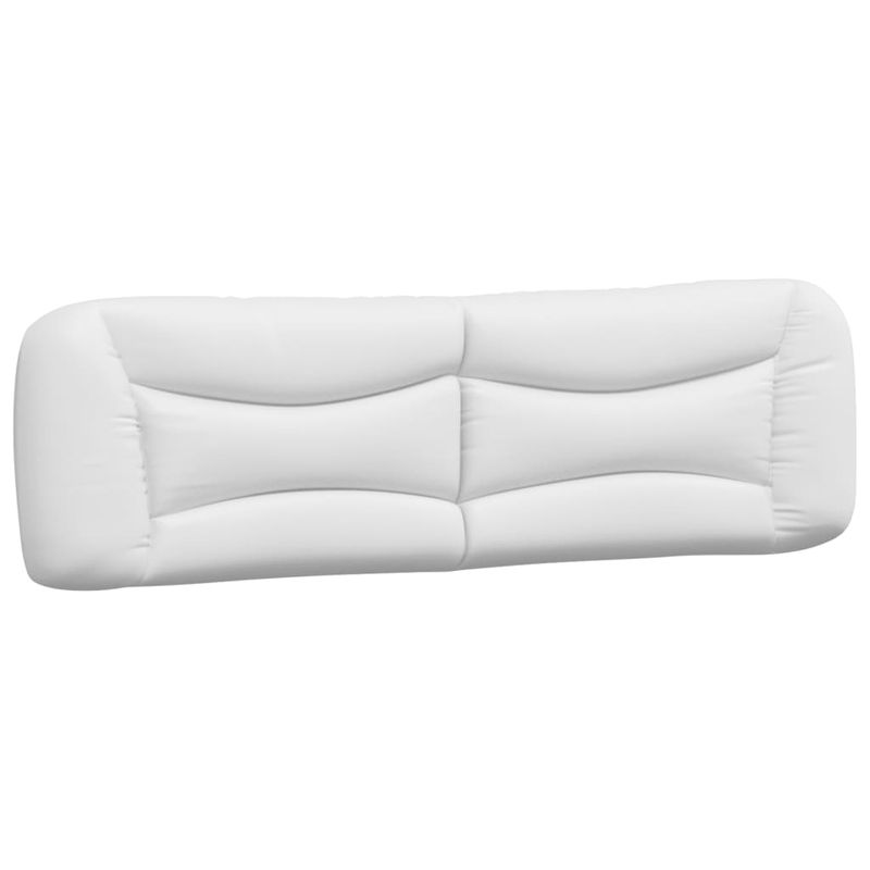 Casa si Gradina - Mobilier - Paturi si accesorii - Paturi - Pat cu saltea, alb si negru, 180x200 cm, piele ecologica - Infinity.ro