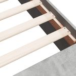Casa si Gradina - Mobilier - Paturi si accesorii - Paturi - Cadru de pat, gri beton, 135x190 cm, lemn prelucrat - Infinity.ro