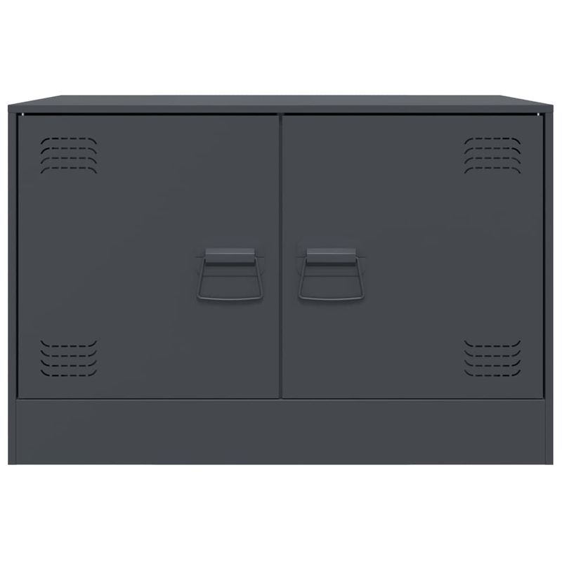 Casa si Gradina - Mobilier - Comode si corpuri - Comode - Comoda TV, antracit, 67x39x44 cm, otel - Infinity.ro