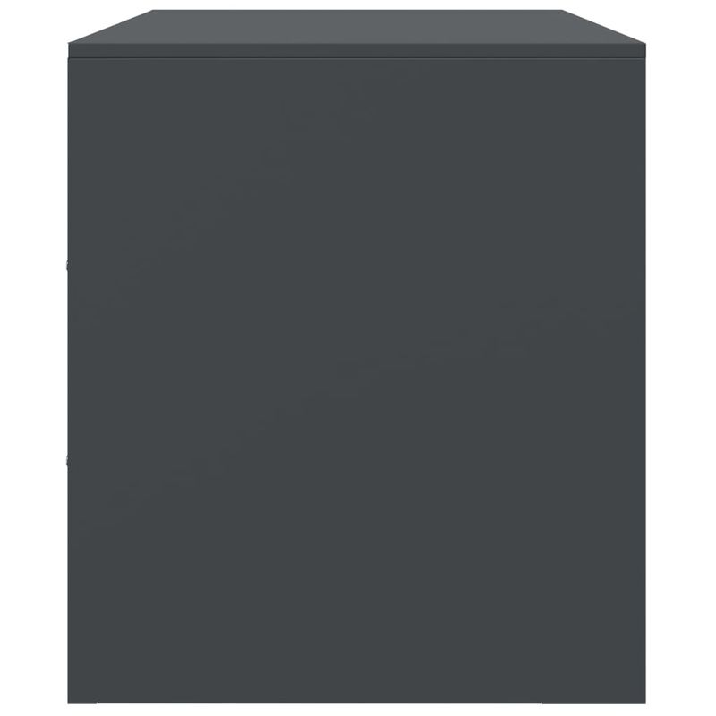 Casa si Gradina - Mobilier - Comode si corpuri - Comode - Comoda TV, antracit, 67x39x44 cm, otel - Infinity.ro