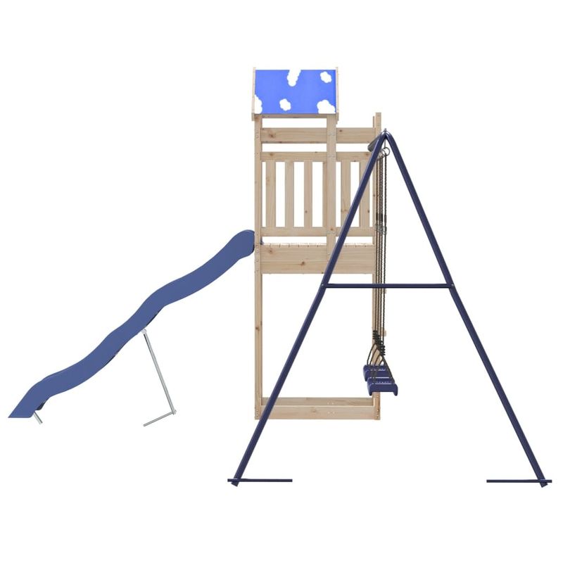 Jucarii, Copii si Bebe - Jucarii si jocuri - Jucarii de exterior - Spatii de joaca si accesorii - Set de joaca pentru exterior, lemn masiv de pin - Infinity.ro