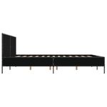 Casa si Gradina - Mobilier - Paturi si accesorii - Paturi - Cadru de pat, negru, 200x200 cm, lemn prelucrat si metal - Infinity.ro