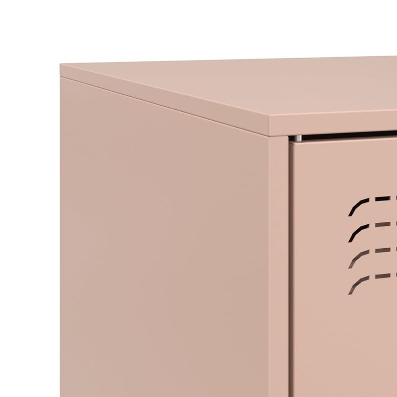 Casa si Gradina - Mobilier - Comode si corpuri - Comode - Dulapuri TV 2 buc Roz 67x39x44 cm Otel - Infinity.ro