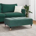 Casa si Gradina - Mobilier - Scaune si fotolii - Tabureti - Taburet, verde inchis, 77x55x31 cm, catifea - Infinity.ro