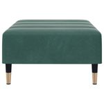 Casa si Gradina - Mobilier - Scaune si fotolii - Tabureti - Taburet, verde inchis, 77x55x31 cm, catifea - Infinity.ro