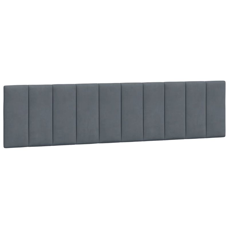 Casa si Gradina - Mobilier - Paturi si accesorii - Paturi - Pat cu saltea, gri inchis, 200x200 cm, catifea - Infinity.ro
