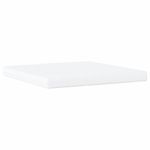 Casa si Gradina - Mobilier - Paturi si accesorii - Paturi - Pat cu saltea, gri inchis, 200x200 cm, catifea - Infinity.ro