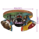 Casa si Gradina - Corpuri si surse de iluminat - Veioze si lampi - Lampi de veghe - Lampa de tavan 25 W, multicolor, 50x50x25 cm, E27 - Infinity.ro