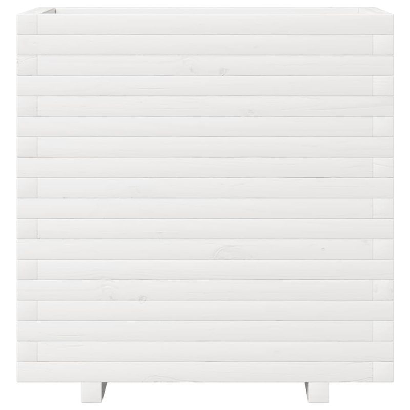 Casa si Gradina - Gradinarit si plante - Plante si ghivece - Ghivece si suporturi - Jardiniera de gradina, alb, 70x40x72 cm, lemn masiv de pin - Infinity.ro