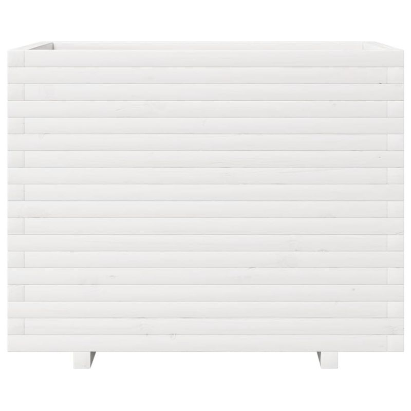 Casa si Gradina - Gradinarit si plante - Plante si ghivece - Ghivece si suporturi - Jardiniera de gradina, alb, 90x60x72 cm, lemn masiv de pin - Infinity.ro