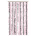 Casa si Gradina - Textile si covoare - Perdele si draperii - Perdele - Perdea pentru insecte gri argintiu si roz, 118x220 cm, chenille - Infinity.ro