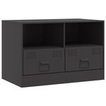 Casa si Gradina - Mobilier - Comode si corpuri - Comode - Dulap TV, negru, 67x39x44 cm, otel - Infinity.ro