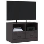 Casa si Gradina - Mobilier - Comode si corpuri - Comode - Dulap TV, negru, 67x39x44 cm, otel - Infinity.ro