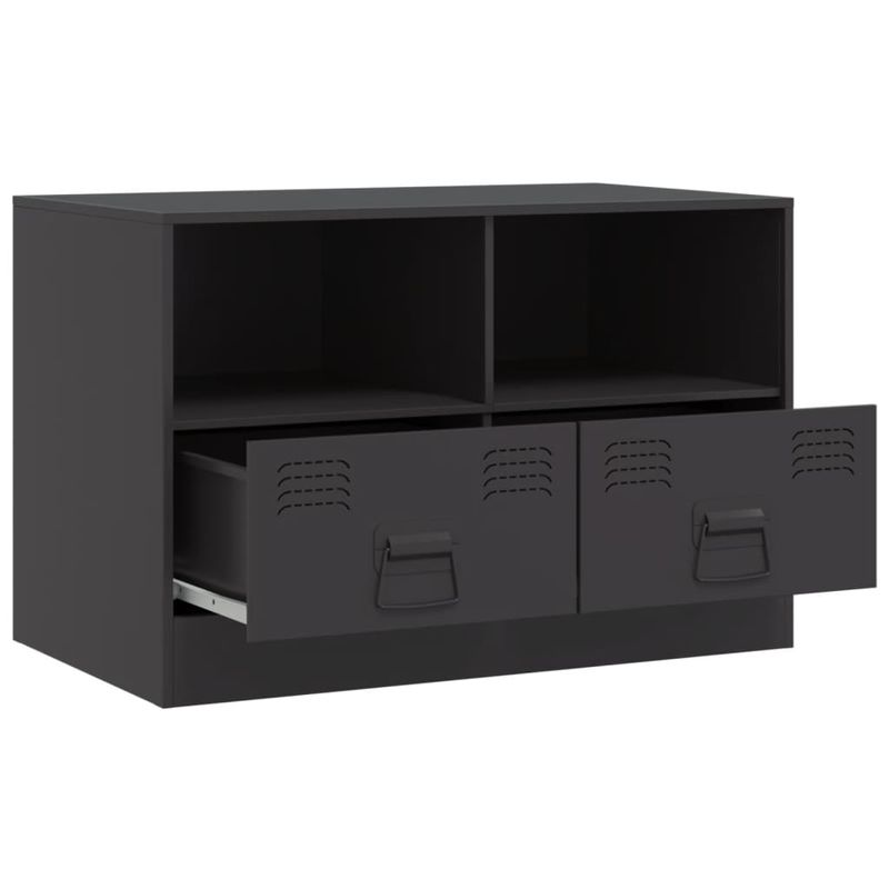 Casa si Gradina - Mobilier - Comode si corpuri - Comode - Dulap TV, negru, 67x39x44 cm, otel - Infinity.ro