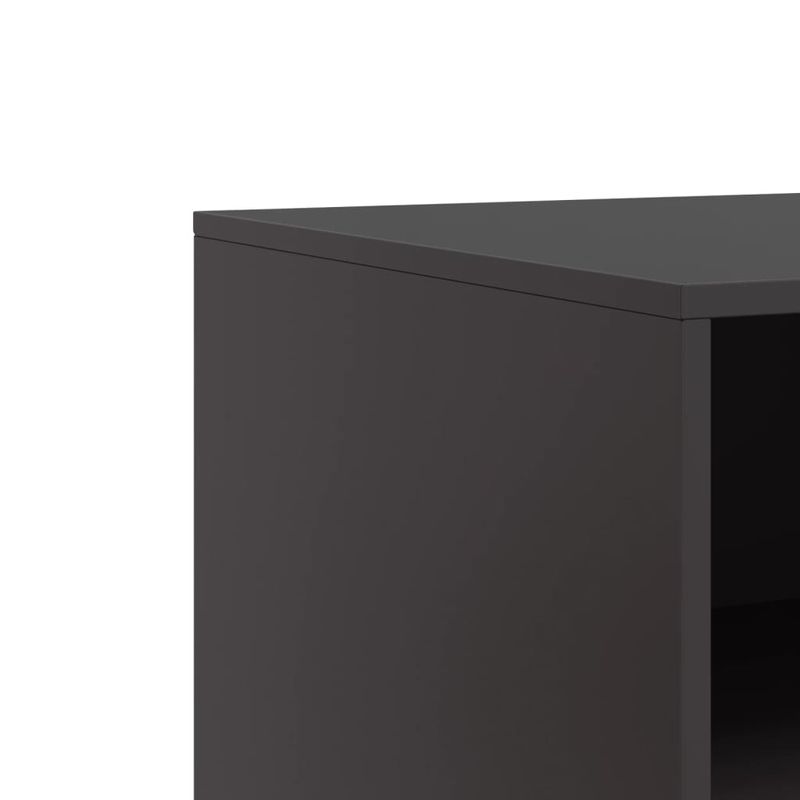 Casa si Gradina - Mobilier - Comode si corpuri - Comode - Dulap TV, negru, 67x39x44 cm, otel - Infinity.ro