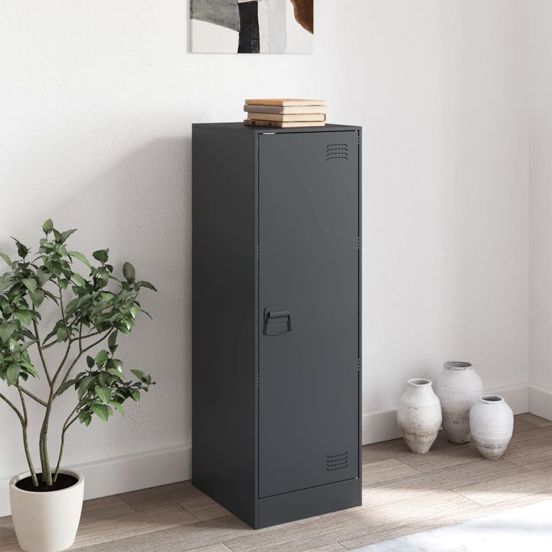 Casa si Gradina - Mobilier - Comode si corpuri - Comode - Servanta, antracit, 34,5x39x107 cm, otel - Infinity.ro