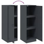 Casa si Gradina - Mobilier - Comode si corpuri - Comode - Servanta, antracit, 34,5x39x107 cm, otel - Infinity.ro