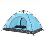 Sport si Outdoor - Camping - Corturi camping - Cort de camping pentru 2 persoane, setare rapida, albastru - Infinity.ro