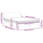 Casa si Gradina - Mobilier - Paturi si accesorii - Paturi - Pat cu saltea, gri inchis, 140x190 cm, catifea - Infinity.ro
