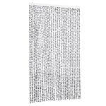 Casa si Gradina - Textile si covoare - Perdele si draperii - Perdele - Perdea de insecte gri deschis & gri inchis 118x220 cm chenille - Infinity.ro