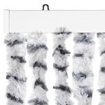 Casa si Gradina - Textile si covoare - Perdele si draperii - Perdele - Perdea de insecte gri deschis & gri inchis 118x220 cm chenille - Infinity.ro