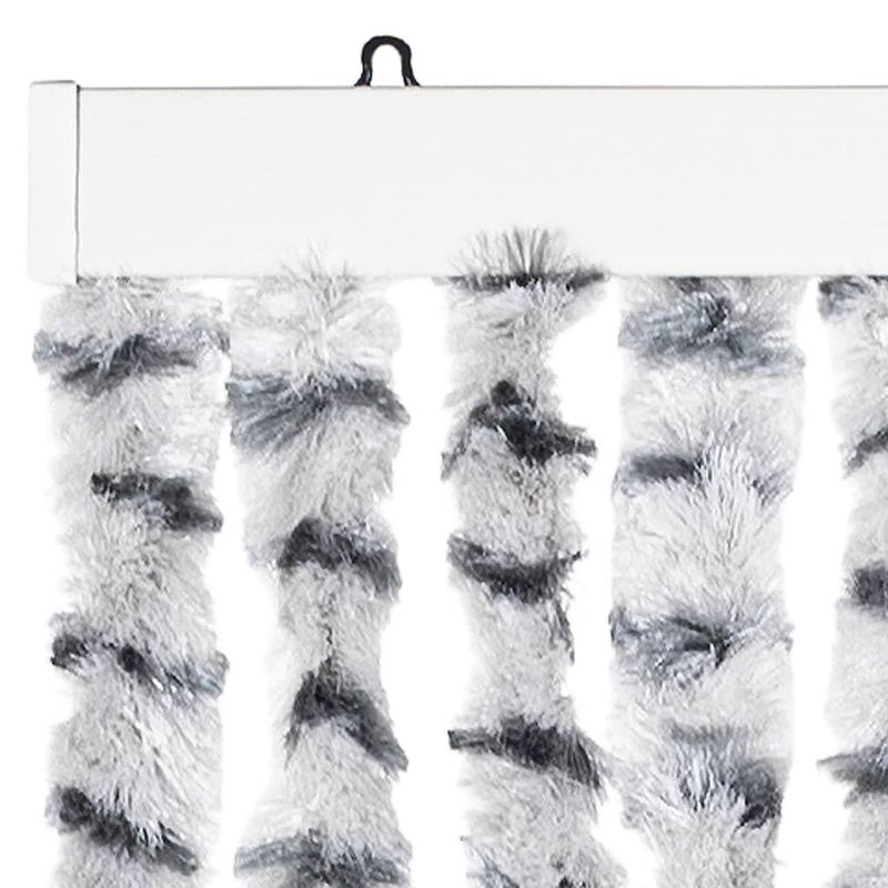Casa si Gradina - Textile si covoare - Perdele si draperii - Perdele - Perdea de insecte gri deschis & gri inchis 118x220 cm chenille - Infinity.ro