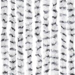 Casa si Gradina - Textile si covoare - Perdele si draperii - Perdele - Perdea de insecte gri deschis & gri inchis 118x220 cm chenille - Infinity.ro