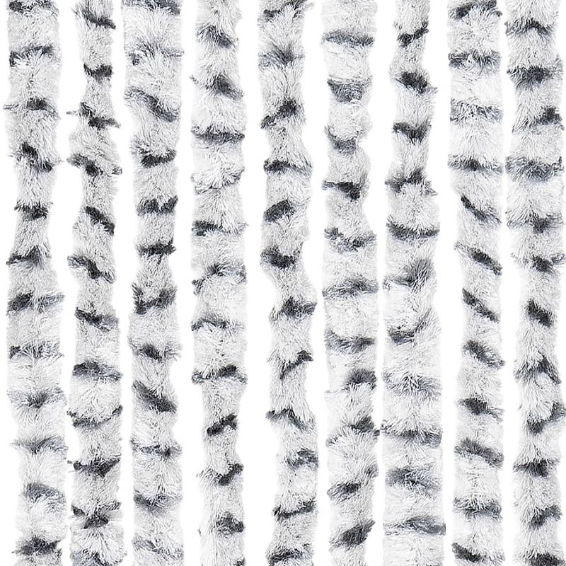 Casa si Gradina - Textile si covoare - Perdele si draperii - Perdele - Perdea de insecte gri deschis & gri inchis 118x220 cm chenille - Infinity.ro