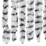 Casa si Gradina - Textile si covoare - Perdele si draperii - Perdele - Perdea de insecte gri deschis & gri inchis 118x220 cm chenille - Infinity.ro