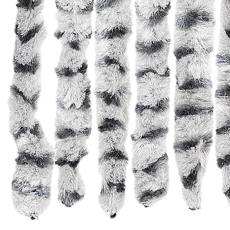 Casa si Gradina - Textile si covoare - Perdele si draperii - Perdele - Perdea de insecte gri deschis & gri inchis 118x220 cm chenille - Infinity.ro