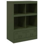 Casa si Gradina - Mobilier - Comode si corpuri - Corpuri bucatarie - Dulap inalt verde maslina 67x39x95 cm otel - Infinity.ro