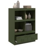 Casa si Gradina - Mobilier - Comode si corpuri - Corpuri bucatarie - Dulap inalt verde maslina 67x39x95 cm otel - Infinity.ro