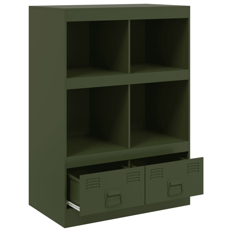 Casa si Gradina - Mobilier - Comode si corpuri - Corpuri bucatarie - Dulap inalt verde maslina 67x39x95 cm otel - Infinity.ro