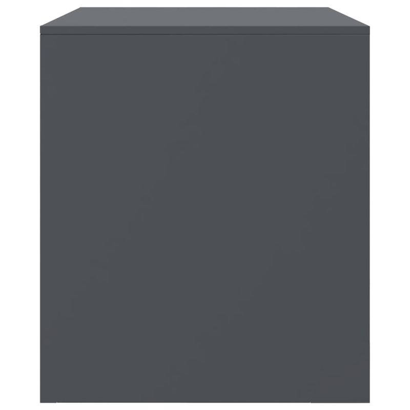 Casa si Gradina - Mobilier - Comode si corpuri - Comode - Comoda TV, 2 buc., antracit, 67x39x44 cm, otel - Infinity.ro