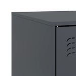 Casa si Gradina - Mobilier - Comode si corpuri - Comode - Comoda TV, 2 buc., antracit, 67x39x44 cm, otel - Infinity.ro