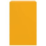 Casa si Gradina - Mobilier - Comode si corpuri - Noptiere - Noptiere, 2 buc., galben mustar, 34,5x39x62 cm, otel - Infinity.ro