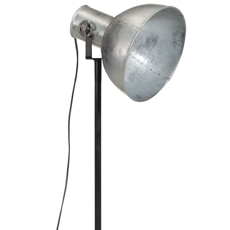 Casa si Gradina - Corpuri si surse de iluminat - Veioze si lampi - Lampadare - Lampa de podea 25 W, argintiu vintage, 75x75x90-150 cm, E27 - Infinity.ro