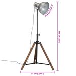 Casa si Gradina - Corpuri si surse de iluminat - Veioze si lampi - Lampadare - Lampa de podea 25 W, argintiu vintage, 75x75x90-150 cm, E27 - Infinity.ro