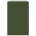 Casa si Gradina - Mobilier - Comode si corpuri - Noptiere - Noptiere, 2 buc., verde olive, 34,5x39x62 cm, otel - Infinity.ro