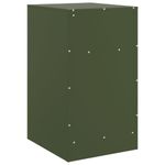 Casa si Gradina - Mobilier - Comode si corpuri - Noptiere - Noptiere, 2 buc., verde olive, 34,5x39x62 cm, otel - Infinity.ro