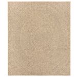 Casa si Gradina - Textile si covoare - Covoare - Covoare casa - Covor ZIZUR aspect iută, 240x340cm, pentru interior și exterior, maro, model rotund - Infinity.ro