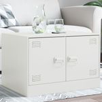 Casa si Gradina - Mobilier - Mese si birouri - Masute de cafea - Masuta de cafea, alb, 67x50x44 cm, otel - Infinity.ro