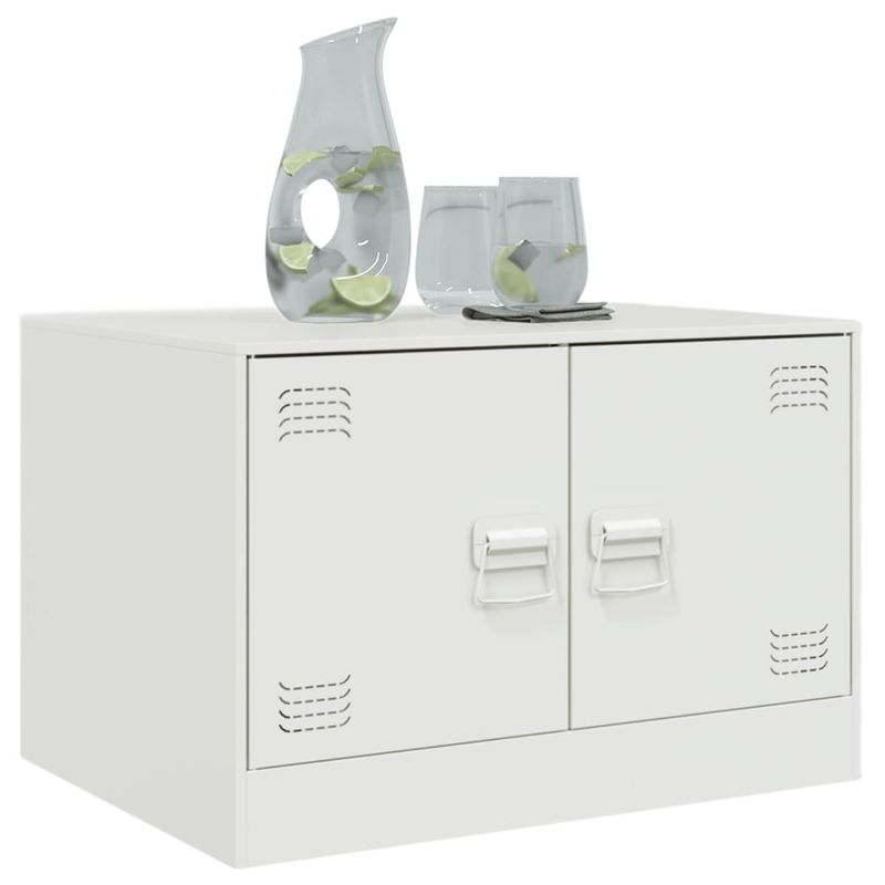 Casa si Gradina - Mobilier - Mese si birouri - Masute de cafea - Masuta de cafea, alb, 67x50x44 cm, otel - Infinity.ro