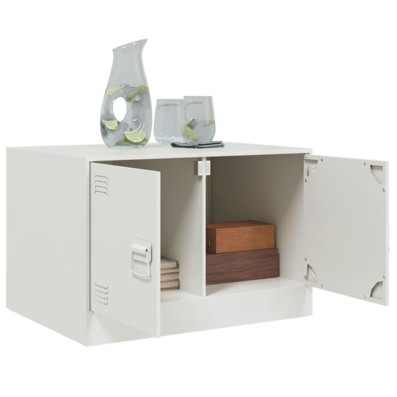 Casa si Gradina - Mobilier - Mese si birouri - Masute de cafea - Masuta de cafea, alb, 67x50x44 cm, otel - Infinity.ro