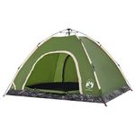 Sport si Outdoor - Camping - Corturi camping - Cort de camping pentru 4 persoane, setare rapida, verde - Infinity.ro