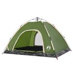 Sport si Outdoor - Camping - Corturi camping - Cort de camping pentru 4 persoane, setare rapida, verde - Infinity.ro